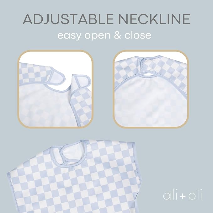 Ali+Oli Smock Bibs for Babies, BPA-Free Oeko-Tex Certified, Waterproof Baby - Image 4