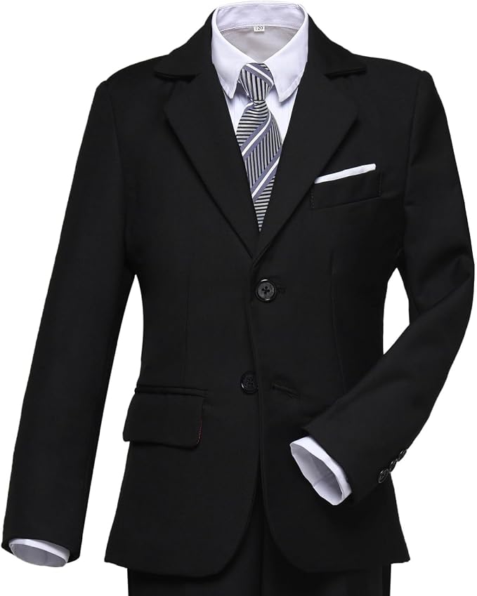 Boys Suit for Kids Tuxedo Suits for Wedding Formal Suit Set Toddler Boy Dress - Image 3