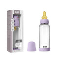 BIBS Boheme Baby Glass Bottle 8 oz /240 ml. Anti-Colic. Round Natural Rubber by BIBS