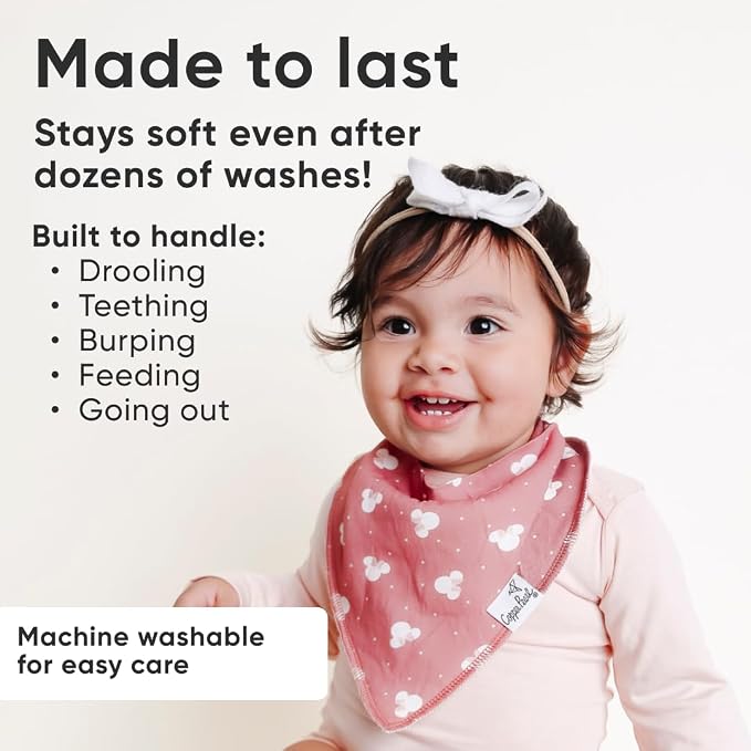 Copper Pearl Baby Bandana Drool Bibs - Image 3