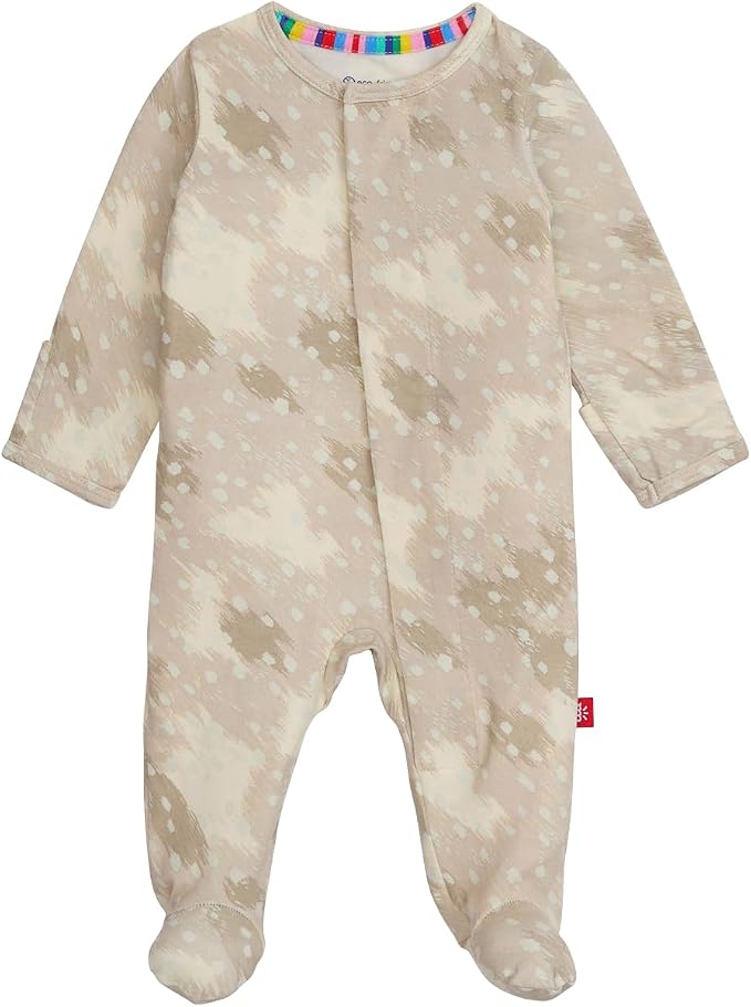 Magnetic Me Girls Modal Magnetic Baby Footie Pajamas | Silky Soft Modal Fabric by magneticme