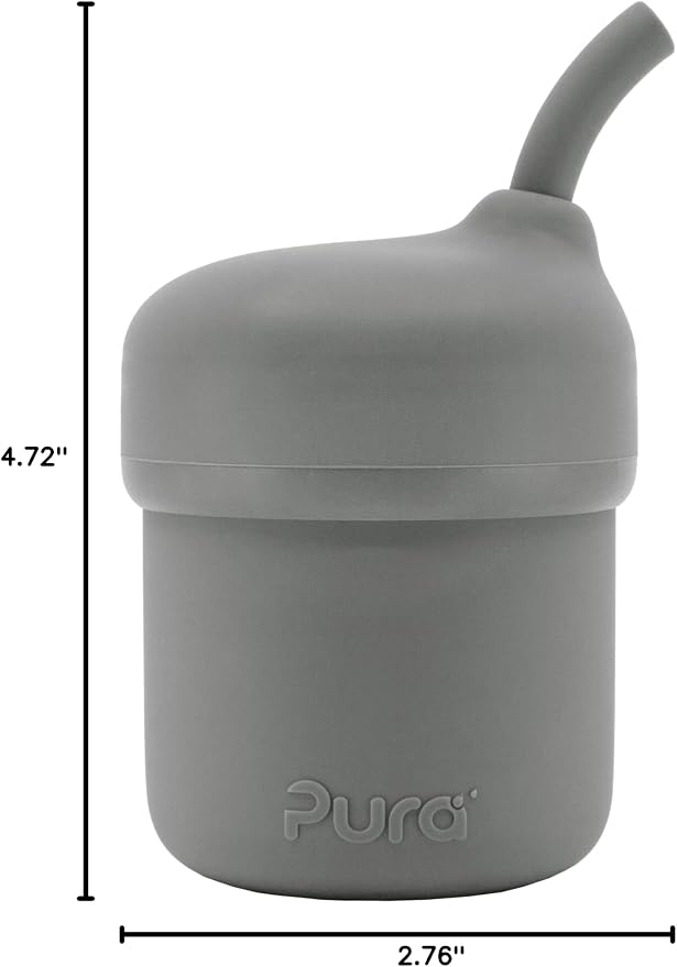Pura my-my Silicone Straw Cup| Spill Proof, Food Grade Silicone, Plastic-Free | - Image 8
