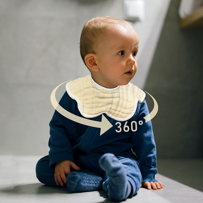 Baby Bibs Muslin Drool Teething Drooling Bibs - Image 5