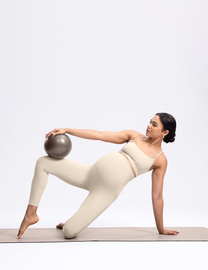 POSHDIVAH Women's Creamluxe Maternity Leggings 25"/28" Over The Belly Pregnancy - Image 6