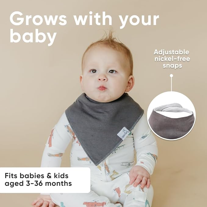 Copper Pearl 4 Pack Soft Cotton Baby Bibs - Image 6
