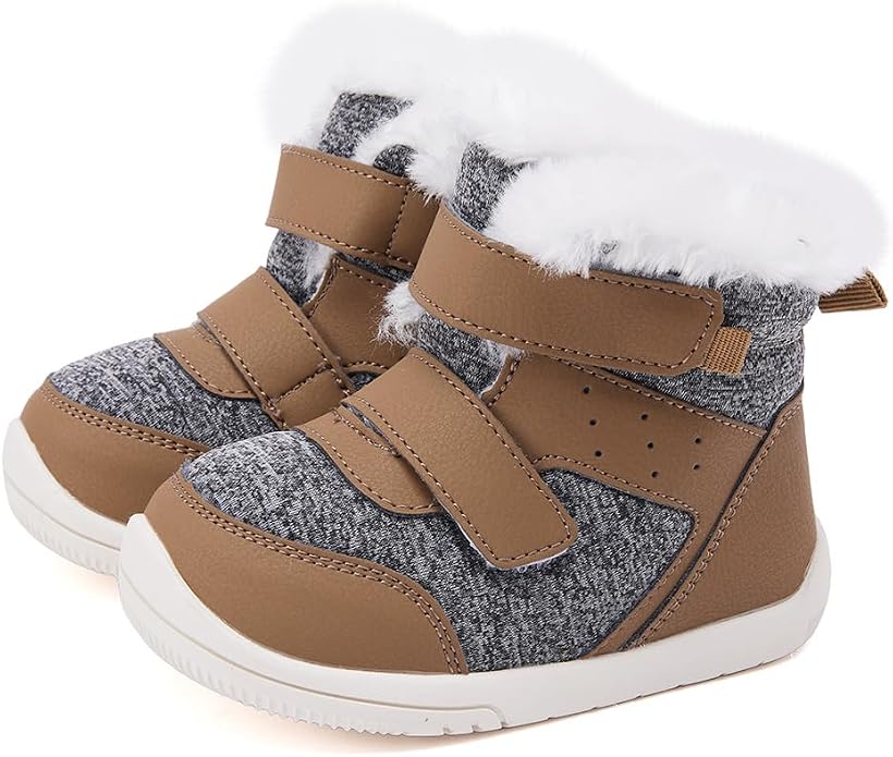 BMCiTYBM Toddler Baby Winter Snow Boots Boy Girl Faux Fur Warm Non Slip First by BMCiTYBM
