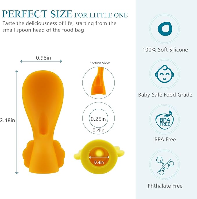 Universal Baby Food Pouch Spoon Attachment - Image 4