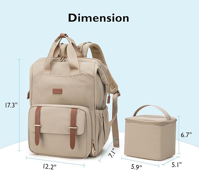 mommore Diaper Bag Backpack, Breast Pump Backpack - Image 7