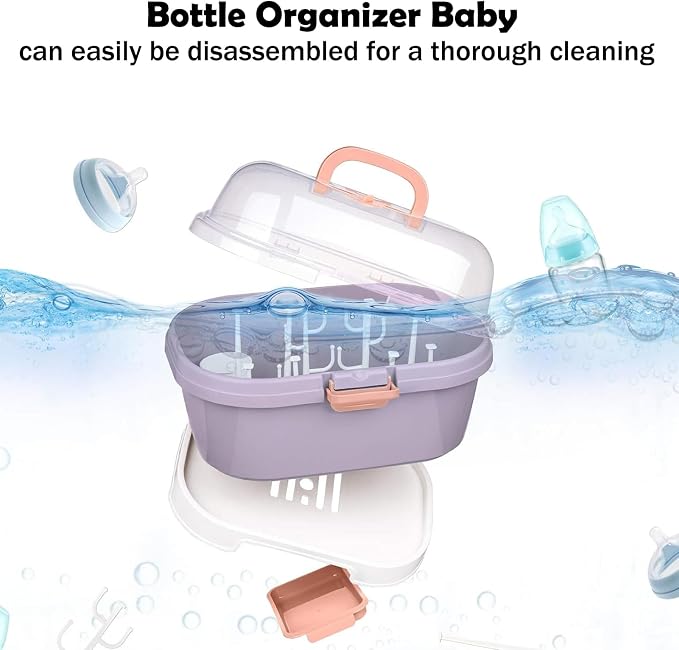 Baby Bottle Organizer for Storage, Baby Bottle Storage Large Capacity - Image 4