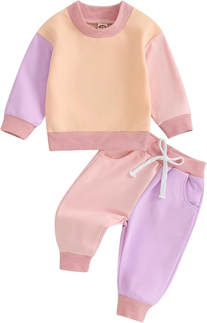 Fernvia Toddler Baby Girl Clothes 3 6 9 12 18 24 Months Fall Outfits Solid Long by Fernvia