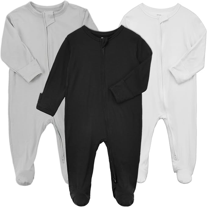 Aablexema Baby Zipper Pajamas Bamboo Rayon by Aablexema
