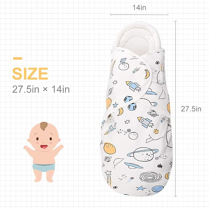 Premium Soft Cotton Baby Swaddle Blankets, Unisex Baby Blanket Wrap - Image 2