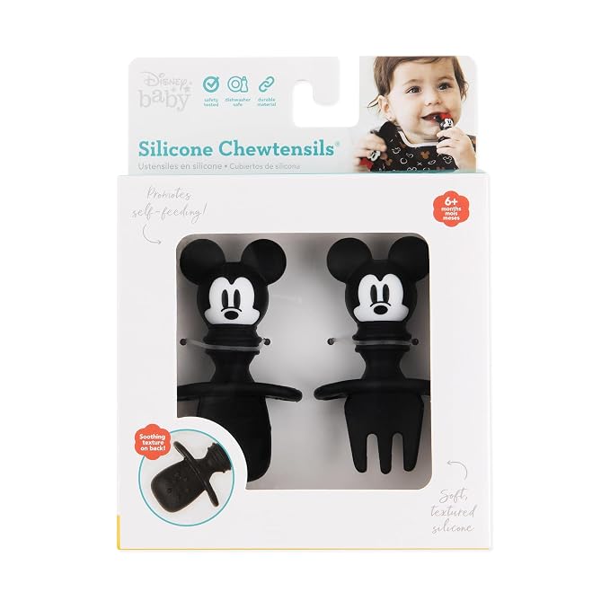 Bumkins Disney Baby Utensils Set, Chewtensils Silicone Spoons - Image 7