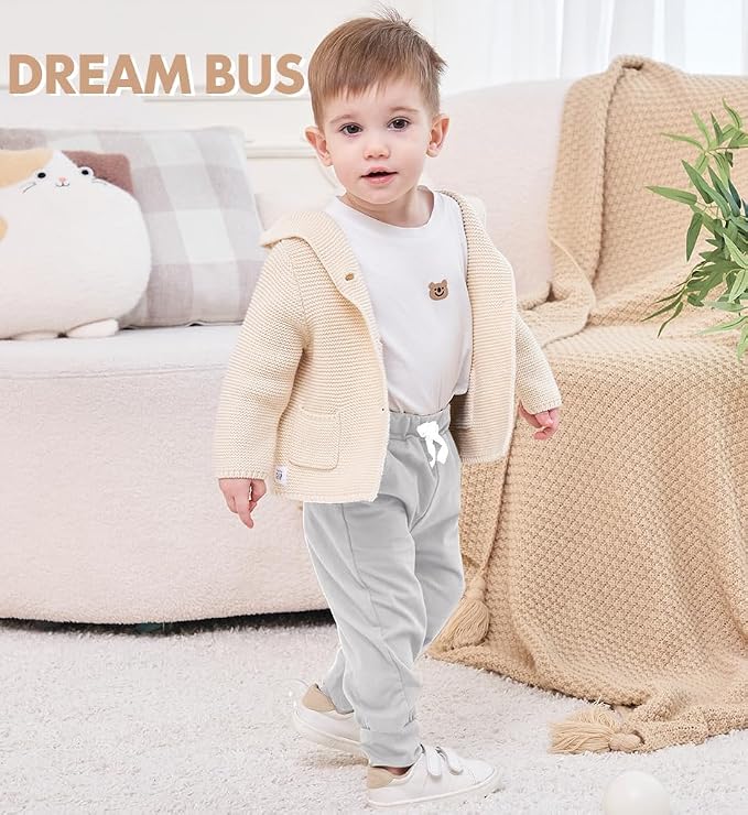 DREAM BUS Pack of 3 Toddler Jogger Pants - Image 3