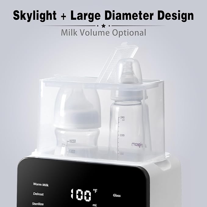 Double Bottle Warmer and Steri-lizer, 8-in-1 Fast Baby Milk Warmer - Image 3