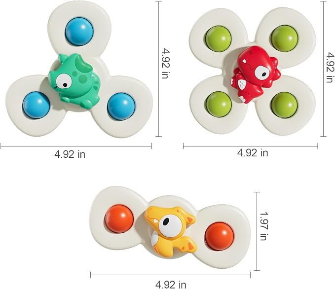 ALASOU 3PCS Suction Cup Spinner Toys - Image 7
