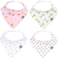 Parker Baby Bandana Drool Bibs 4 Pack Baby Bibs by ParkerBabyCo