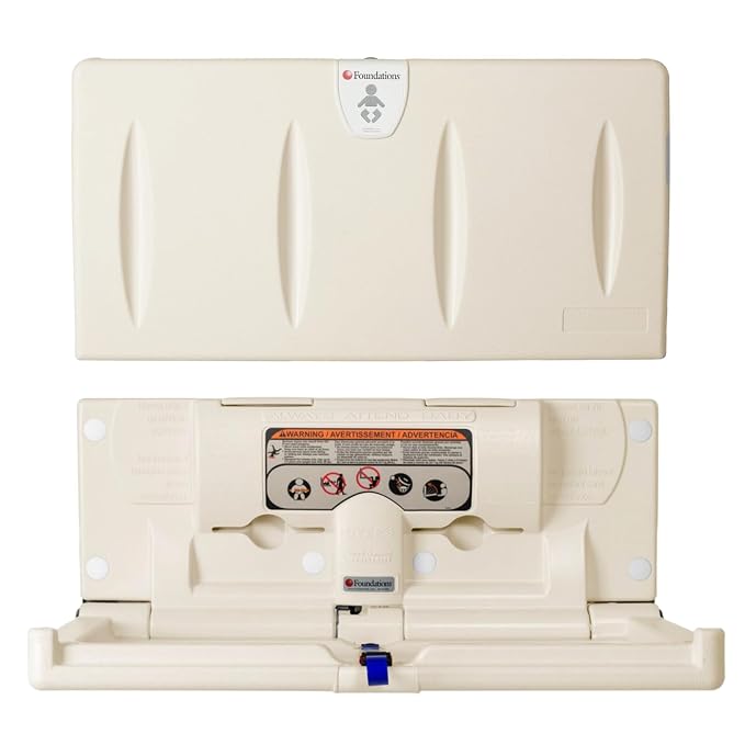 Foundations Classic Horizontal Wall-Mounted Baby Changing Station by FoundationsChildrensProducts