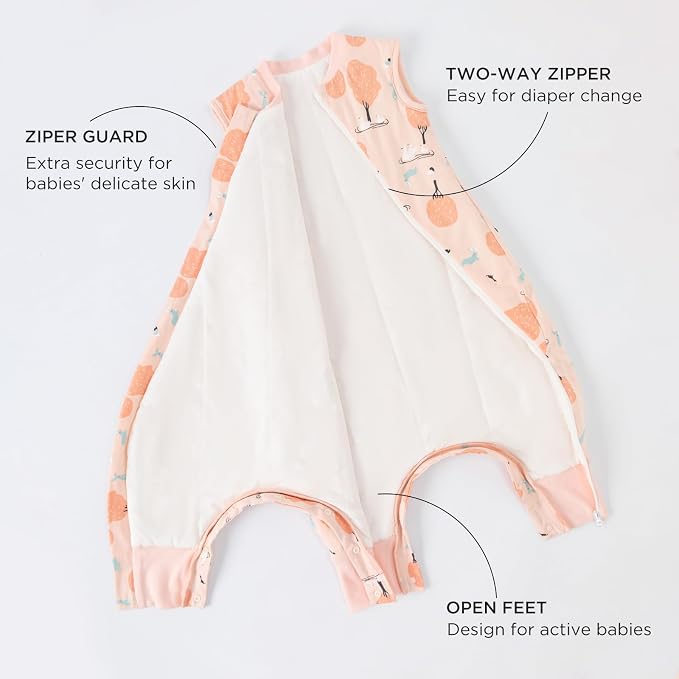 Duomiaomiao 2.5 TOG Toddler Sleep Sack 6-12 Months 100% Cotton Winter Side Open - Image 4