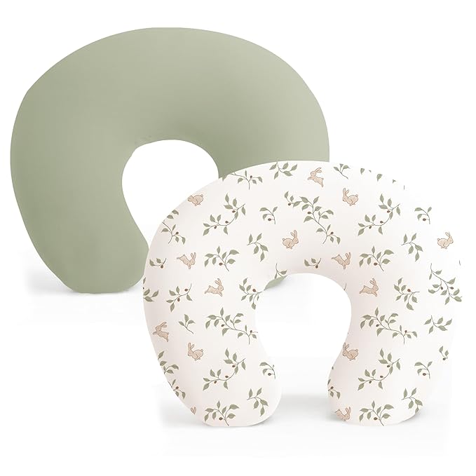 Konssy 2 Pack Nursing Pillow Covers, Stretchy and Soft Nursing Cover by Konssy