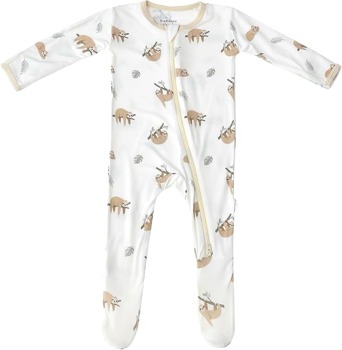 Bamboo Little Soft Baby Footie Pajamas, Baby Clothes, Newborn Sleepers by BambooLittle