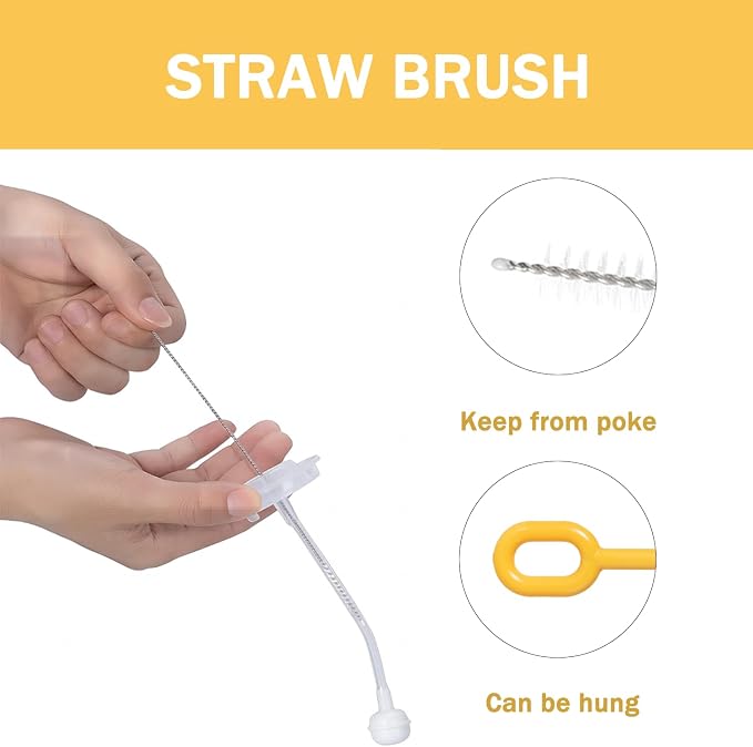 Travel Bottle Brush, 6-in-1 Portable Travel Bottle Cleaner Kit - Image 5