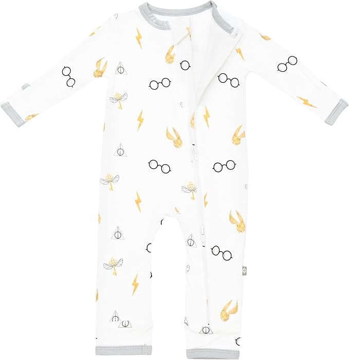 KYTE BABY Unisex Rayon Made From Bamboo Zippered Rompers 0-24 Months - Image 3