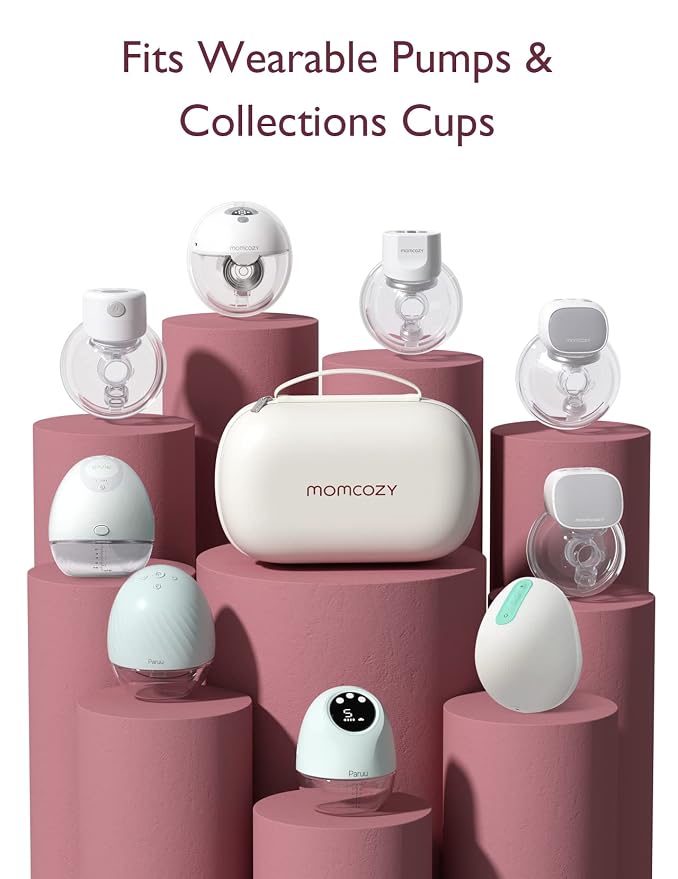 Momcozy Breast Pump Storage Bag, Hard Shell Case - Image 2