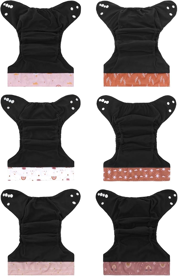 babygoal Reusable Charcoal Cloth Diapers - Image 3