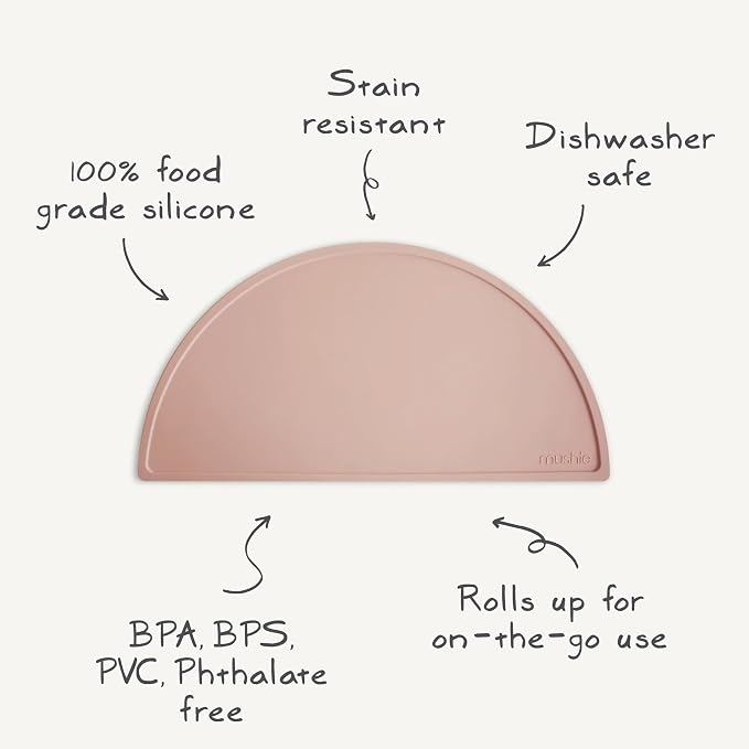 mushie Silicone Placemat for Kids | BPA-Free Non-Slip Design - Image 6