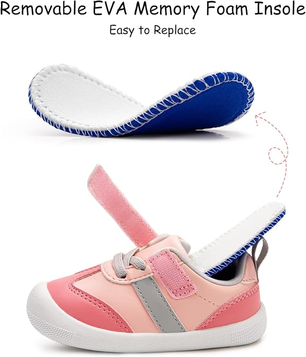 Baby Shoes Boys Girls Barefoot Wide Toe Box Zero Drop First Walkers PU Leather - Image 5