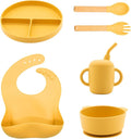Silicone Baby Feeding Set 6 Pcs, Baby Led Weaning Supplies, Baby Feeding by Unknown
