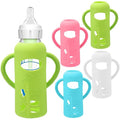 4 Pack Silicone Sleeves for Dr. Brown's Glass Baby Bottles by BUSOHA