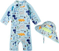 Toddler Baby Boys Swimsuit Rashguard One Piece Zipper Bathing Suit by Unknown
