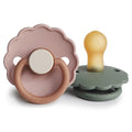FRIGG Daisy Natural Rubber Baby Pacifier | Made in Denmark | BPA-Free 2-Pack by mushie