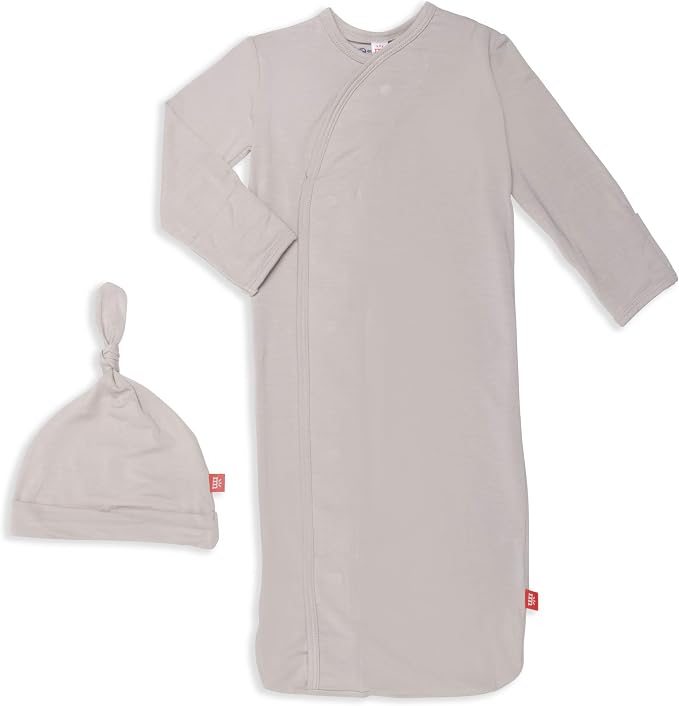 Magnetic Me Modal Newborn Sleeper Gown & Hat Set | Silky Soft Modal Fabric by magneticme