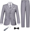 Boys Suit Set Slim Fit Kids Formal Suits Toddler Tuxedo Wedding Prom Classic by FxzpiodiMENSSUITS