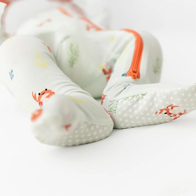 Bamboo Little Soft Baby Footie Pajamas, Baby Clothes, Newborn Sleepers - Image 6