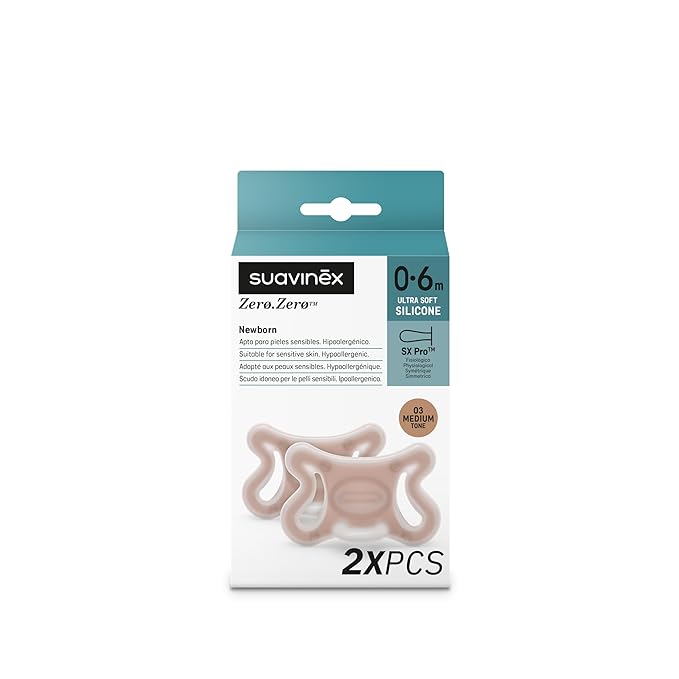 Suavinex Zero Zero Silicone Baby Pacifier w/SX Pro Physiological Pacifier Nipple - Image 3