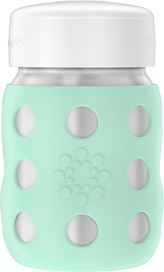 Lifefactory 8-Ounce Stainless-Steel Vacuum-Insulated Wide-Neck Baby Bottle by Lifefactory