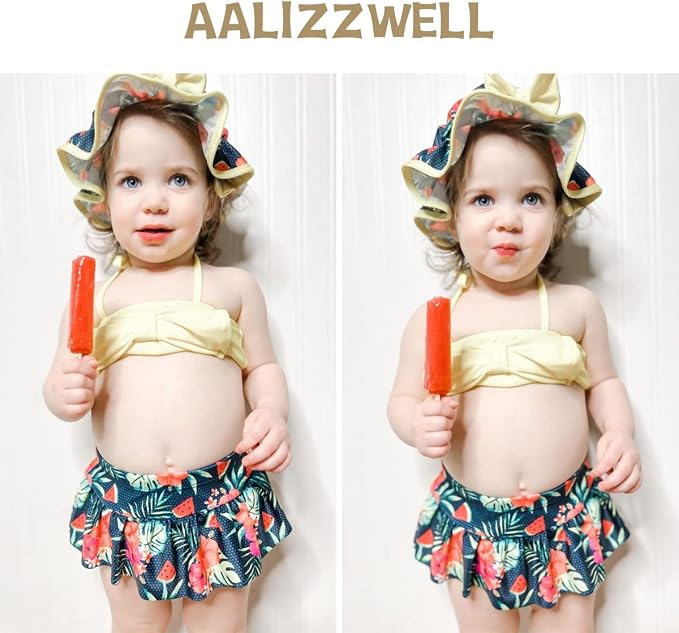 Aalizzwell Baby Girl 2-Piece Bikini Swimsuit - Image 3