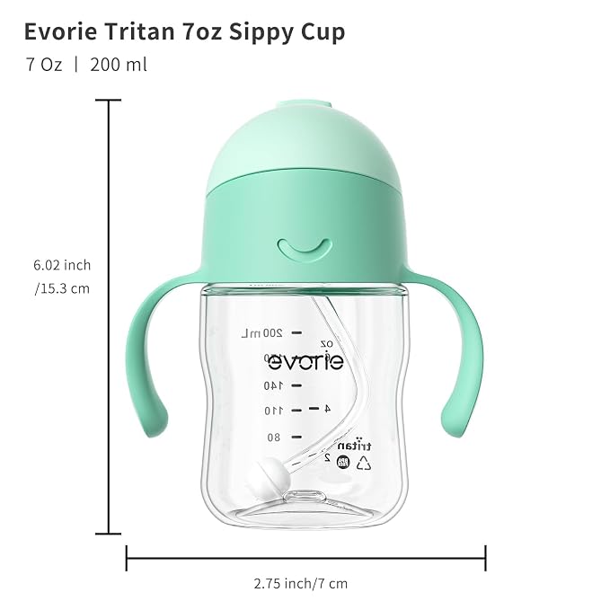 Evorie Tritan Weighted Straw Sippy Cup - Image 9