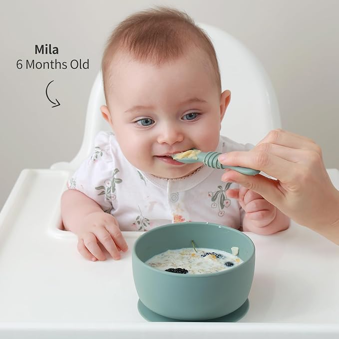 SAMiGO Silicone Baby Bowl and Spoon Set - Image 4
