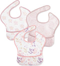 Mess Proof Baby Bib 3 Pack, Waterproof Led Weaning Baby Feeding Bibs by CivaruaKids