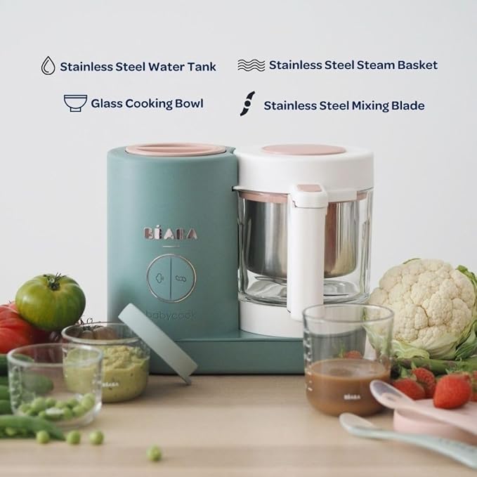 BEABA Babycook Neo Baby Food Maker | Non-Toxic Glass & Stainless Steel | - Image 4