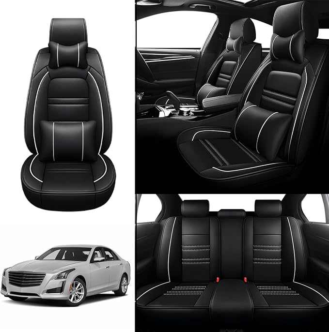 Car Seat Covers for Cadillac cts 2003-2019 | 5-Seats Seat Covers, Waterproof - Image 2