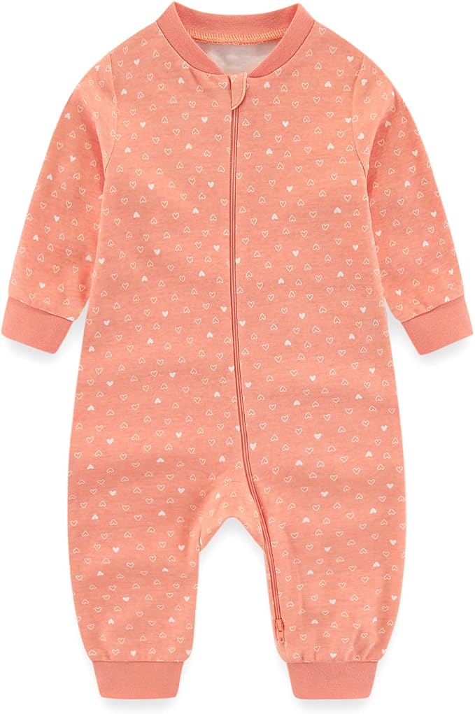 Newborn Baby 2-way Zipper Romper Cotton One-piece Jumsuit 3-pack, 0-24 Months - Image 5