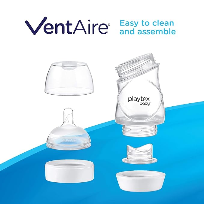 Playtex Baby VentAire Complete Tummy Comfort Baby Bottle, 9 Oz, Anti-Colic & - Image 5
