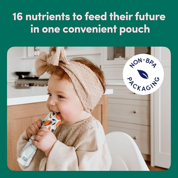 Cerebelly Organic Baby Food Pouches Variety Pack, Veggie & Fruit Purees - Image 6