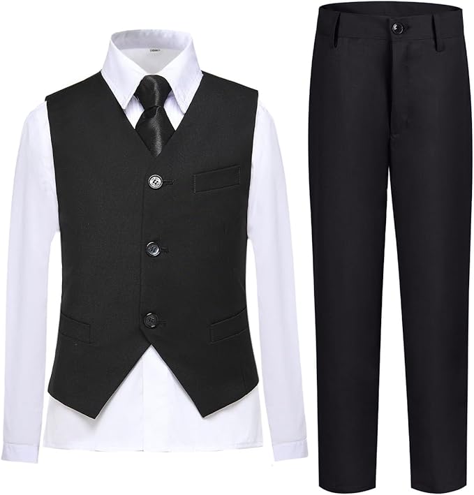 Boys Vest Set Formal Dress Suits Wedding Outfit Dresswear by Lycody